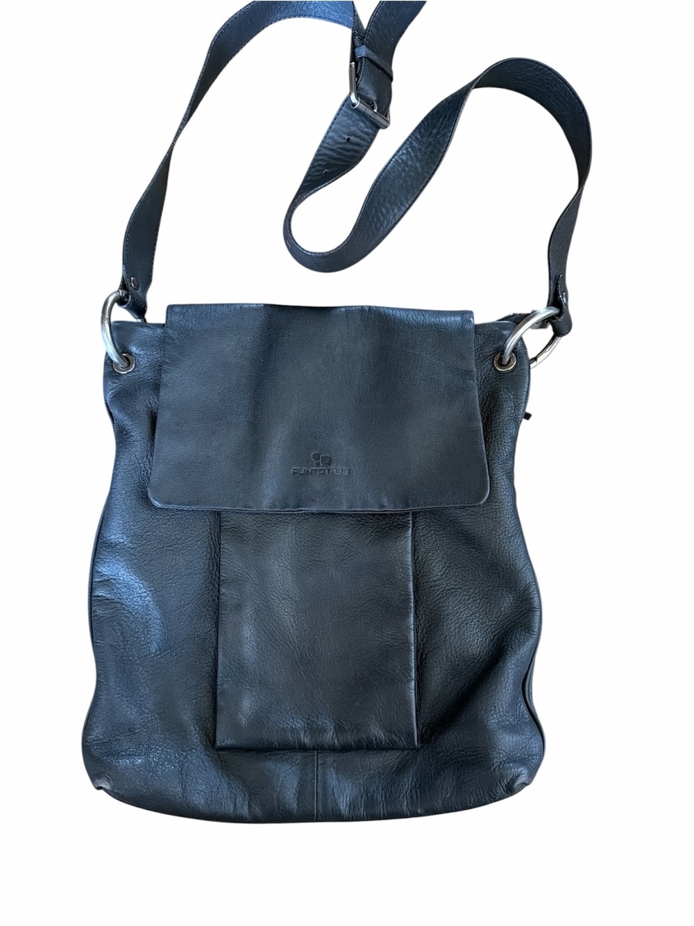 Soft Black Spanish Leather Crossbody Bag Minimalist Practical Fall Perfect
